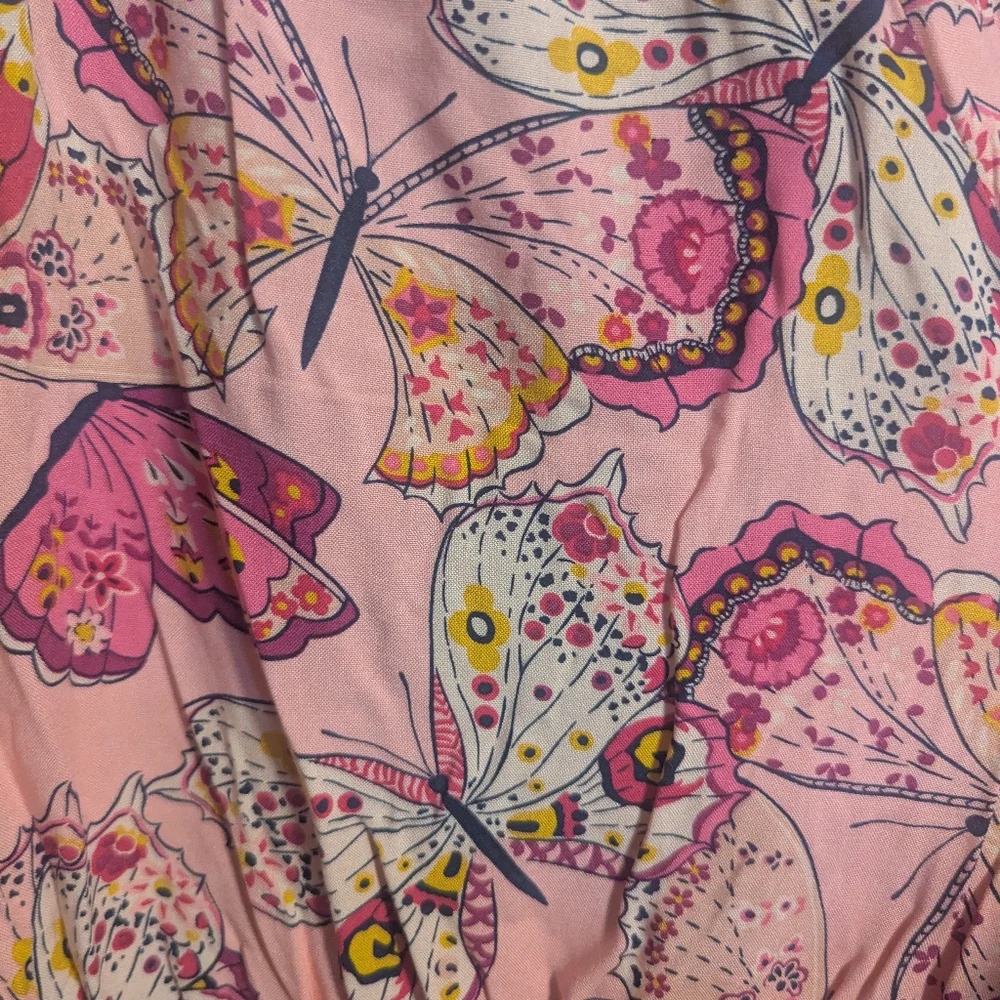 Children's Place Youth Girls Romper Sz 5 / 6 Pink Butterfly K-380